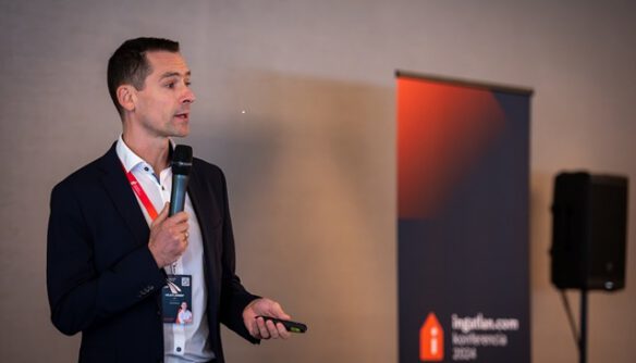 Keleti József az ingatlan.com Konferencia 2024-en.
